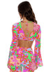 Luli Fama Vivi Il Momento Drawstring Loop Crop Top